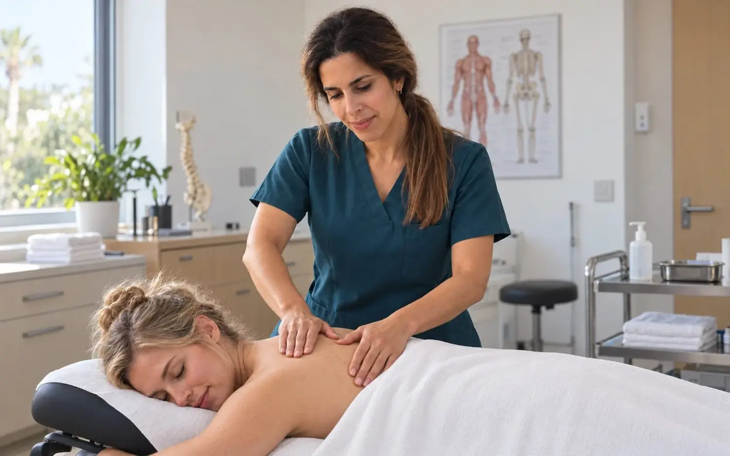 Masaje terapéutico y drenaje linfático en Marbella